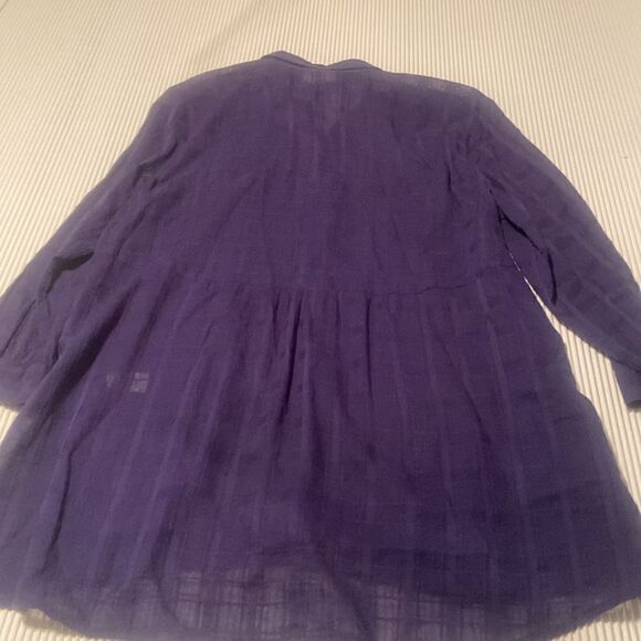 J.Jill Sheer button down shirt Size XS - Picture 5 of 6